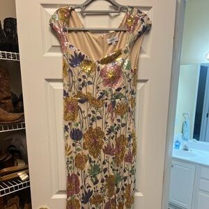 Formal sequin multicolored dress NWOT